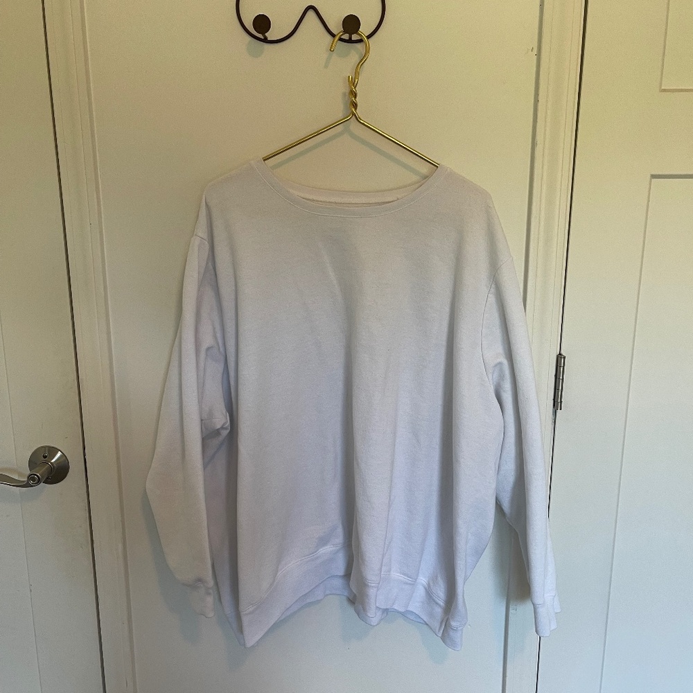 Hanes White Crewneck